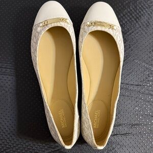 Michael Kors White Loafers